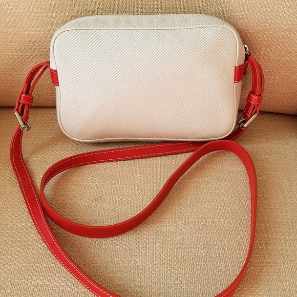 Longchamp Canvas/ Leather Crossbody Bag with Adjustable Strap - Picture 3 of 13